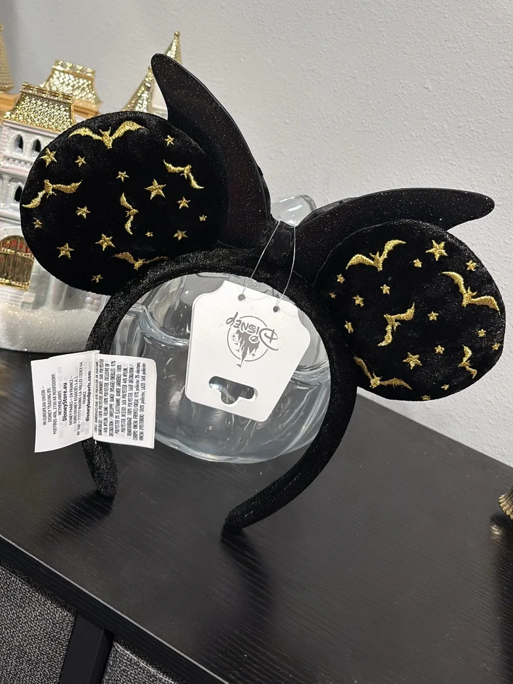 Disneyland Black Minnie Ear Headband - 2026 Halloween Collection - NWT!!